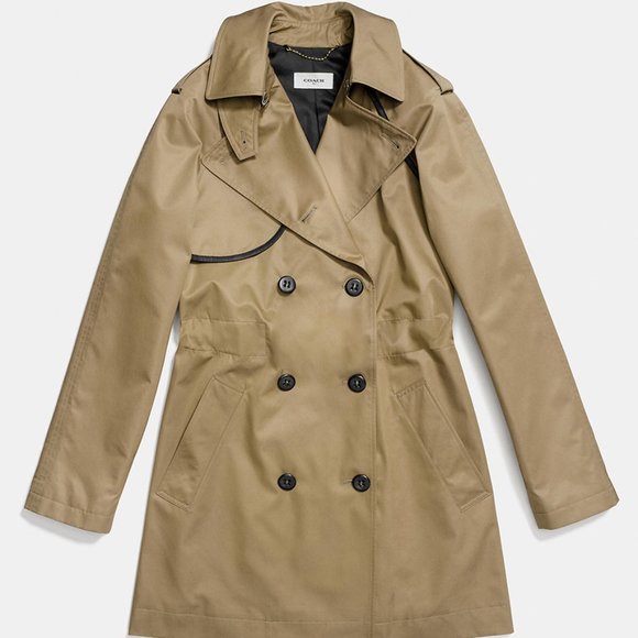 COACH Convertible Khaki Trench Coat Vest BRAND NEW WITH TAGS - Picture 5 of 15